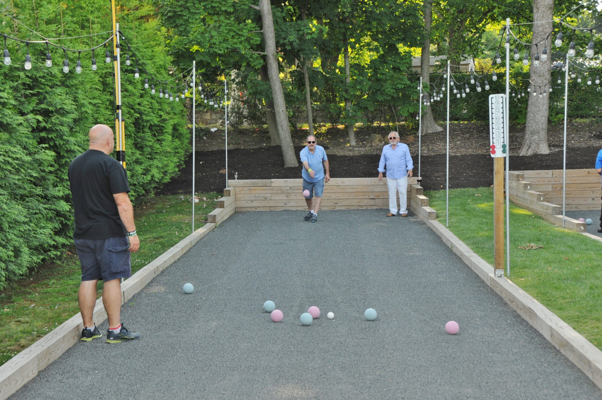 how to make a simple bocce ball court